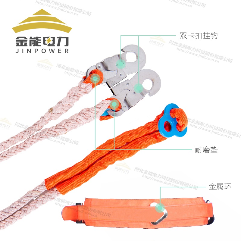 單背雙保險安全帶高強錦綸承重150KG